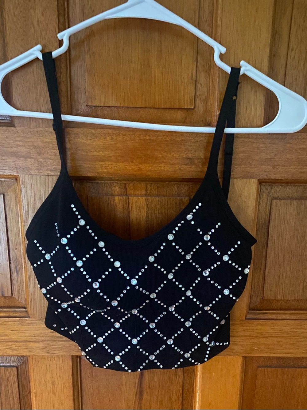 BEAUTIFUL BLACK/SILVER BRALETTE